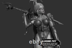 1/6 42CM Lady Warrior 3D Print Figure Model Kits Unpainted Unassembled GK