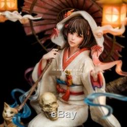 1/6 Resin Figure Model Kit beauty Magic Woman kimono Girl unpainted unassembled