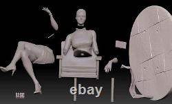 1/6 Scale 20cm Sharon Stone Unpainted Resin Model Kits Unassembled 3D Printed