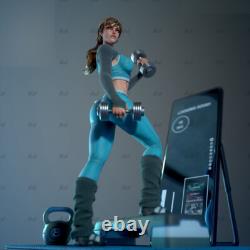 1/6 Scale 29cm Fitness Girl Unpainted Resin Model Kits Unassembled 3D Printed