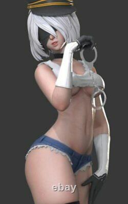 1/7 3D Print Figure Model Kit Sexy Girl Female Policeman Unpainted Unassembled
