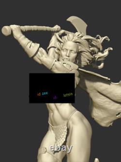1/8 1/6 Red Sonja 3D Print Figure Model Kits Unpainted Unassembled Garage Kits