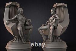 1/8 23cm Exposed Rey 3D Print Figure Model Kit Unpainted Unassembled Garage Kits