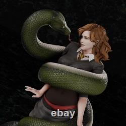 1/8 Scale 23cm Snake And Girl Unpainted Resin Model Kits Unassembled 3D Printed