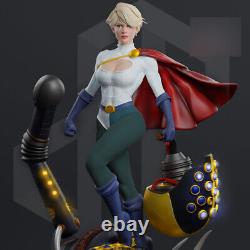 1/8 Scale 30cm Power Girl Unpainted Resin Model Kits Unassembled 3D Printed