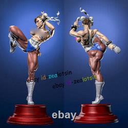 2Ver. Muscle Chun Li 3D Print Figure Model Kits Unpainted Unassembled Lady GK