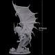 370mm Resin Figure Model Kit Necromancer Dragon Unassembled Unpainted GK