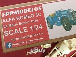 ALFA ROMEO 8C le mans 1931, 1932, 1933, 1934 1/24 FPPM unassembled model kit