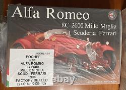 Alfa Romeo 8C-2600 Mille Miglia 1934 Pocher 18 scale Unassembled Model Kit#81