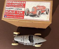 Alfa Romeo P2 Campari 1924 French gp winner FPPM 1/24th unassembled model kit