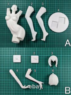 Anime Diskvision Original ELLIE Girl 1/5 Unassembled Figure Unpainted Model Kits