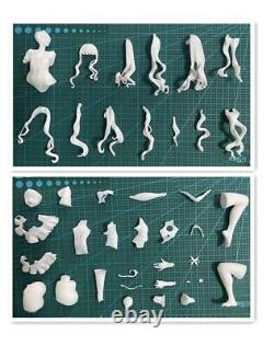 Anime Elin Unpainted GK Models Unassembled Figures Resin Garage Kits 23cmH