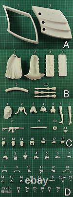 Anime Girls Frontline HK416 1/8 Unassembled Figure Unpainted GK Model Resin Kits