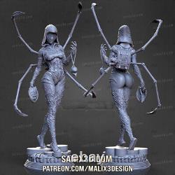 Anime Gwen Stacy Unpainted GK Models 3D Printed Figures Unassembled Resin Kits 2