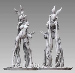 Anime Step-girl Alice Figure Unpainted GK Model 3D Printed Unassembled Resin Kit