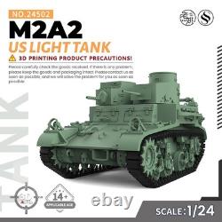 Army Tank Unpainted 1/24 Military Model Kit US M2A2 Light Tank