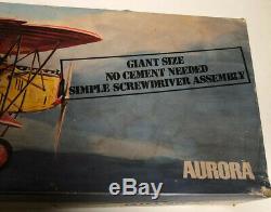 Aurora Focker D-7 1/19 Scale Model. No Cement. 1971. Unassembled. Kit # 398-400