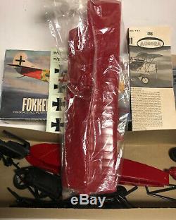 Aurora Focker D-7 1/19 Scale Model. No Cement. 1971. Unassembled. Kit # 398-400