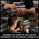 Authentic V8 Engine Model Kit 1176 PCS with USB Rechargeable Motor for Adults