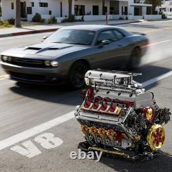 Authentic V8 Engine Model Kit 1176 PCS with USB Rechargeable Motor for Adults Authentic V8 Engine Model Kit 1176 PCS with USB Rechargeable Motor for Adults