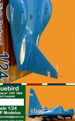 BLUEBIRD CN7 PROTEUS Record 1964 Donald Campbell FPPM 1/24 unassembled model kit