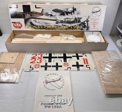 Balsacraft Model Designs Focke Wulf Fw-190a R/C Balsa Model Kit Pristine NIB