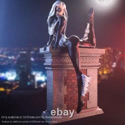 Black Cat Sexy Ver Unassembled Unpainted 3D Printing Resin Model Kits Garage Kit