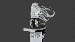 Black Cat Unpainted Resin Model Kits Unassembled 3D Printed 1/6 Scale 28cm