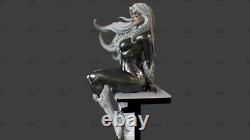 Black Cat Unpainted Resin Model Kits Unassembled 3D Printed 1/6 Scale 28cm