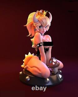 Bowsette Sexy Unpainted Unassembled 14 Scale 3D Printed Resin Model Kit GK