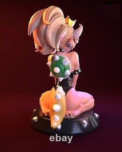 Bowsette Sexy Unpainted Unassembled 14 Scale 3D Printed Resin Model Kit GK