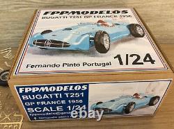 Bugatti t251 F1 Trintignant 1956 GP France FPPM 1/24 unassembled model kit