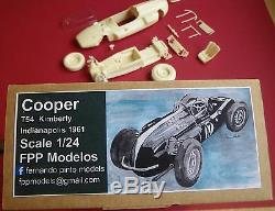 COOPER T54 KIMBERLY Indy 1961 1/24 FPPM unassembled resin model kit Jack Brabham