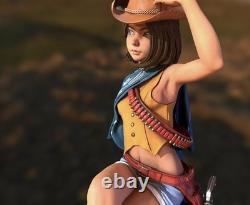 COWGIRL LIV Unassembled Unpainted Resin 1/8 Scale Model Kits Garage Kits Recast
