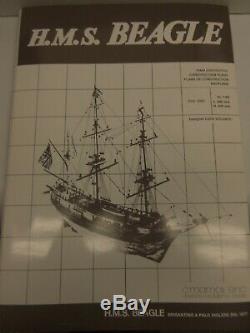 C. MAMOLI 164 scale H. M. S. BEAGLE Wooden Kit. UNASSEMBLED