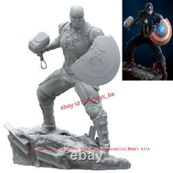Captain America 20cmH Unpainted Model Kit Unassembled 3D Printing Garage Kit GK