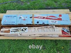 Carl Goldberg Eaglet 50 Trainer Balsa Model Kit Airplane Radio Control R/C Plane