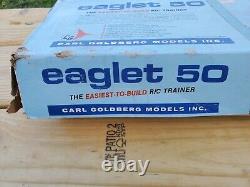Carl Goldberg Eaglet 50 Trainer Balsa Model Kit Airplane Radio Control R/C Plane