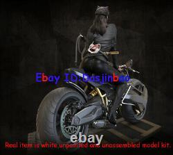 Catwoman On Motorcycle 1/6 Figure 3D Print Model Kit Unpainted Unassembled 30cm