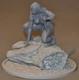 Cavewoman On T-Rex Head Resin Model. Original art Unassembled and Unpainted