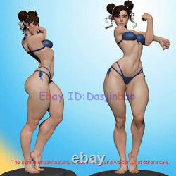Chun Li Bikini Ver. 1/4 Figure 3D Print Model Kit Unpainted Unassembled 46cm GK