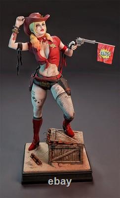 Cowgirl Harley Quinn 3D Printing Unassembled Unpainted Resin Model Kits Garage K