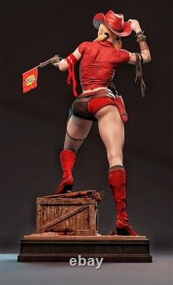 Cowgirl Harley Quinn 3D Printing Unassembled Unpainted Resin Model Kits Garage K
