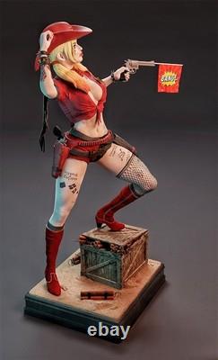 Cowgirl Harley Quinn 3D Printing Unassembled Unpainted Resin Model Kits Garage K