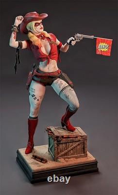 Cowgirl Harley Quinn 3D Printing Unassembled Unpainted Resin Model Kits Garage K