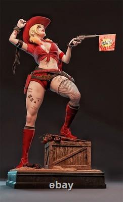 Cowgirl Harley Quinn 3D Printing Unassembled Unpainted Resin Model Kits Garage K