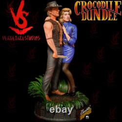 Crocodile Dundee Diorama Unpainted Unassembled 3D printed Resin Model Kit GK2