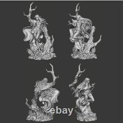 DEEDLIT Unassembled Unpainted 3D Printing Resin Model Kits Garage Kits