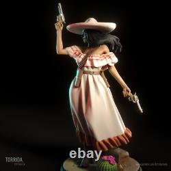 Daniela the Gunslinger Unpainted Unassembled 3D printed Resin Model Kit GK2