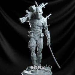 Deadpool 1/6 Unpainted Figure 3D Printing Model Kit Unassembled GK 39cm/15.3inch